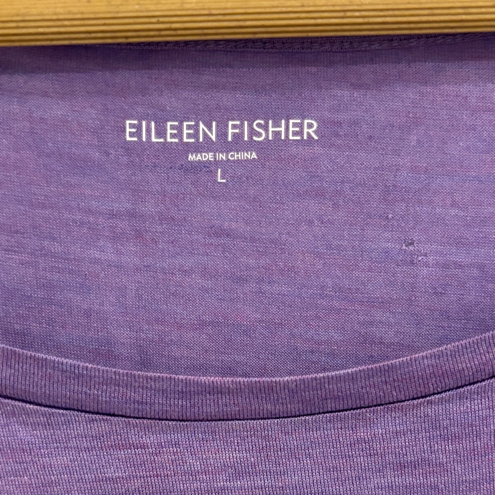 Eileen Fisher Lavender Blouse - Picture 2 of 4